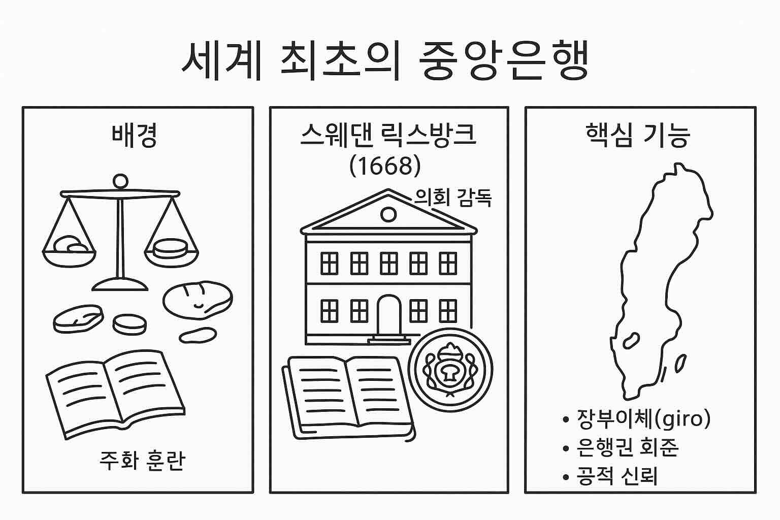 세계 최초 중앙은행의 탄생 배경