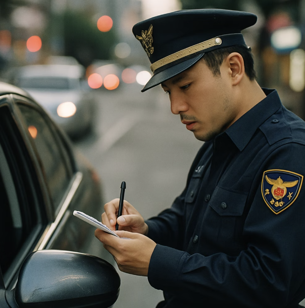 경찰관에게 직접 단속되었다면?