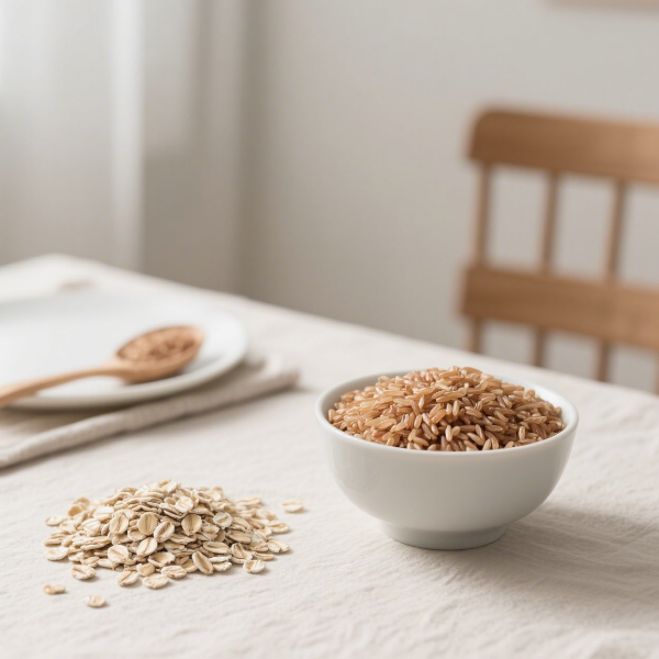 저칼로리 식단에 적합한 현미와 귀리