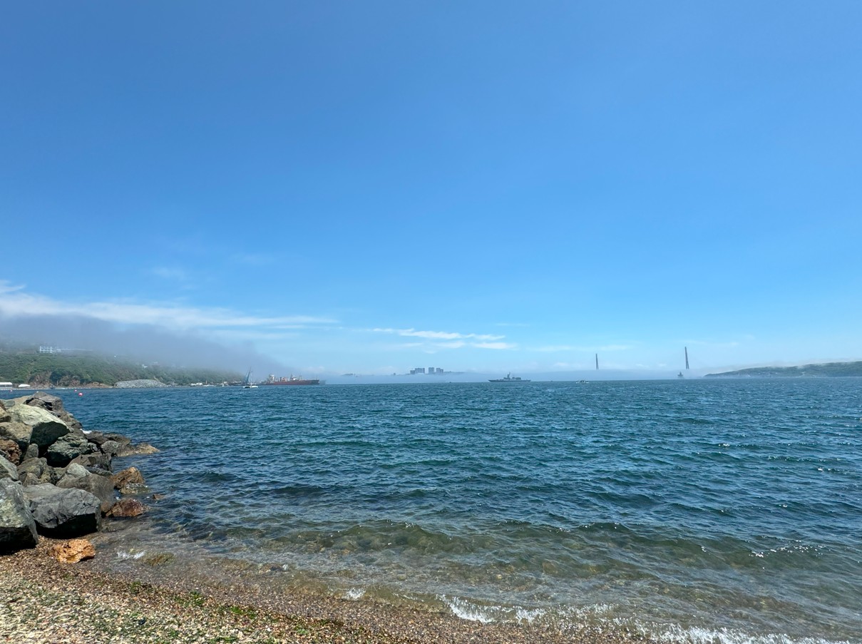 블라디보스토크 토카레브시키 등대 앞