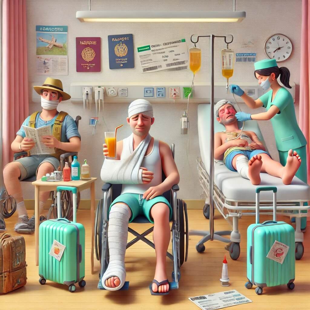 카카오, 마이뱅크, 현대해상, 삼성화재 여행자보험 질병 의료비 비교