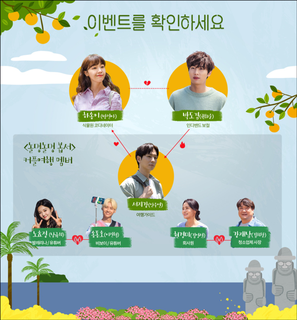 이벤트를 확이하세요 등장인물 관계도 정리 이미지