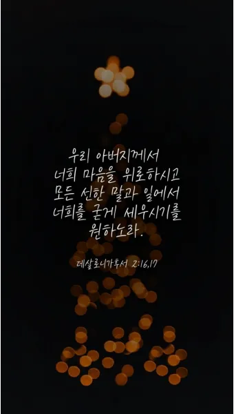 데살로니가후서 3장 3절 묵상 - 주는 미쁘사 너희를 굳건하게 하시고 악한 자에게서 지키시리라_14