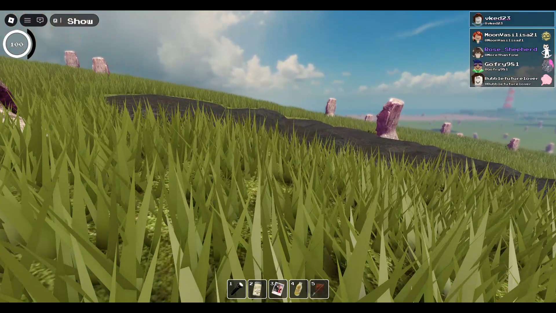 Roblox Backrooms Redacted Level Moai Stone Pathfinding