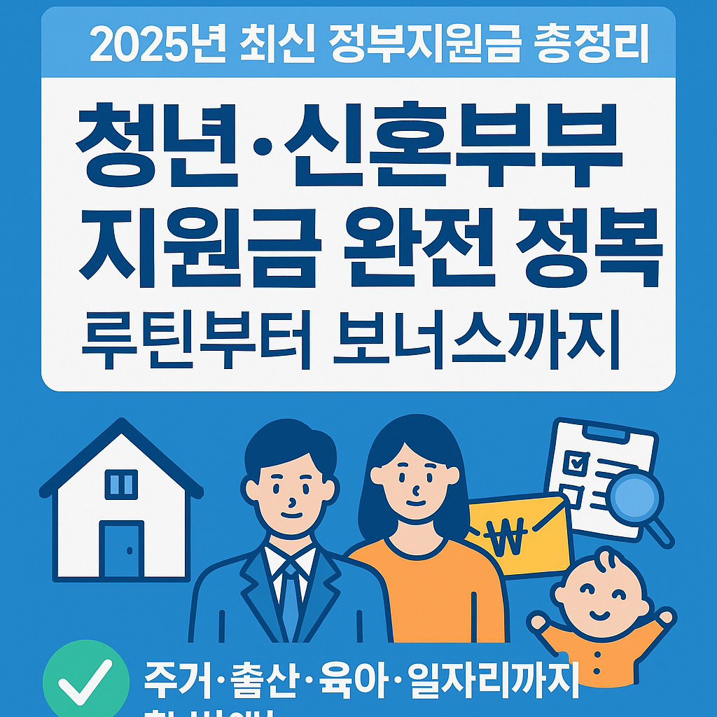 '청년·신혼부부 지원금 완전 정복! 루틴부터 보너스까지'