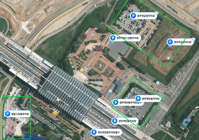 경주역 주차장 위치 현황
