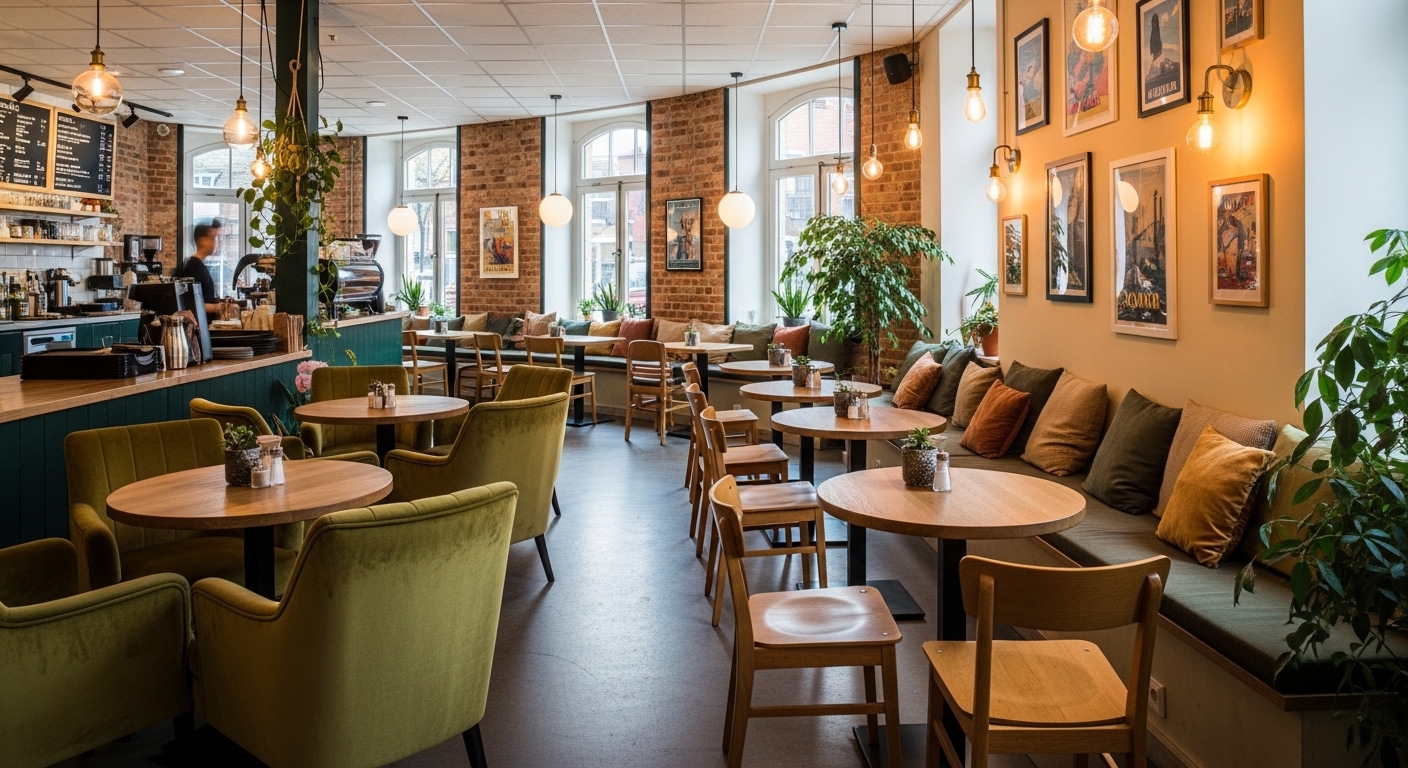 카페 내부 좌석 이미지