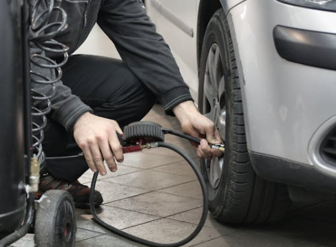 타이어 공기압체크