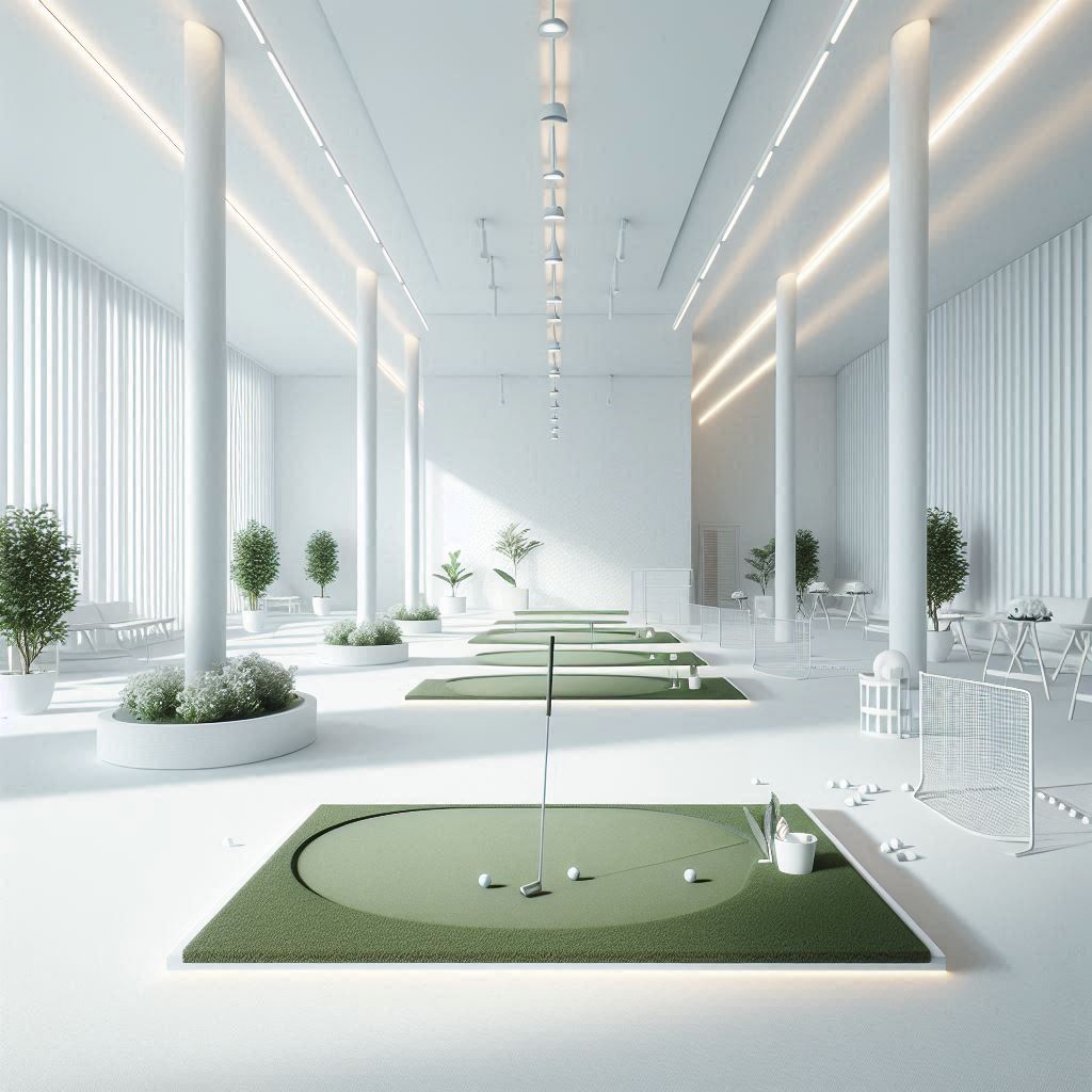 실내골프연습장 배경