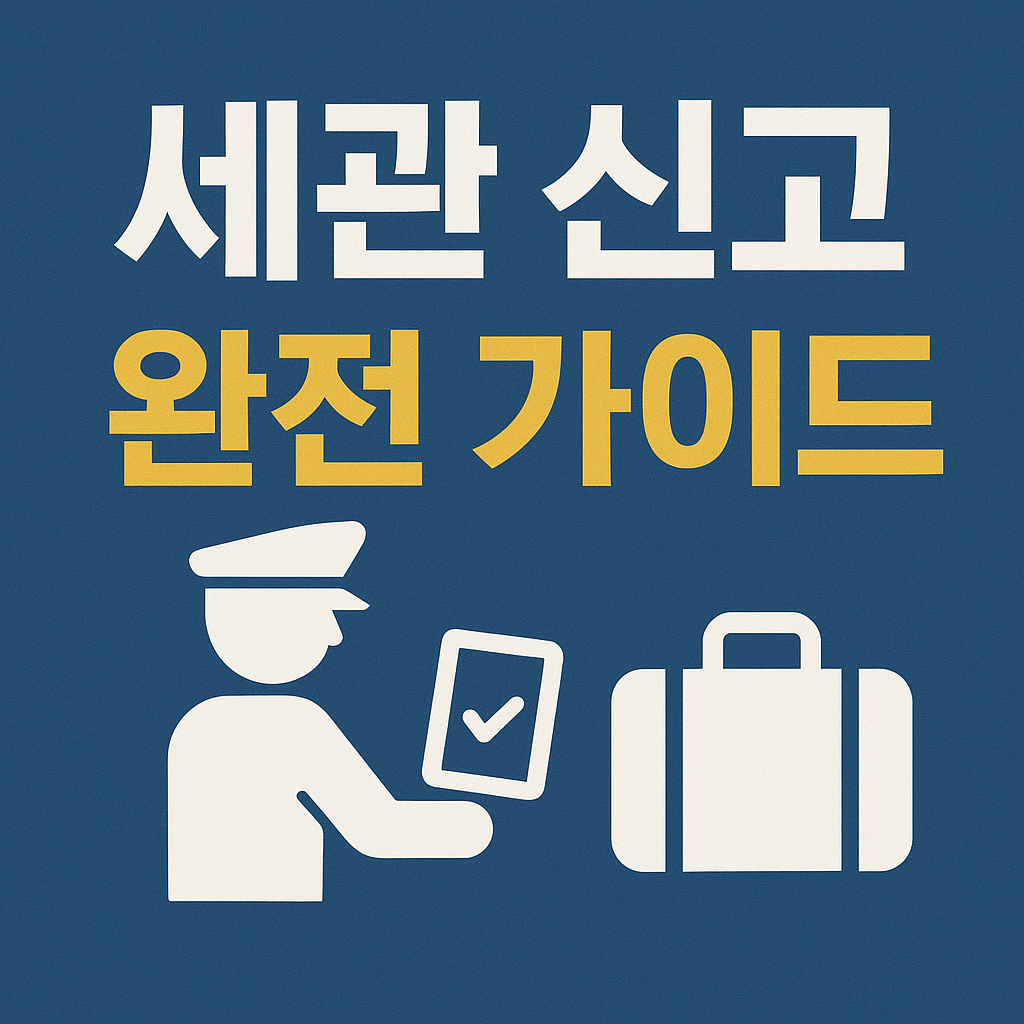 세관 신고(통관 신고) 완전 가이드