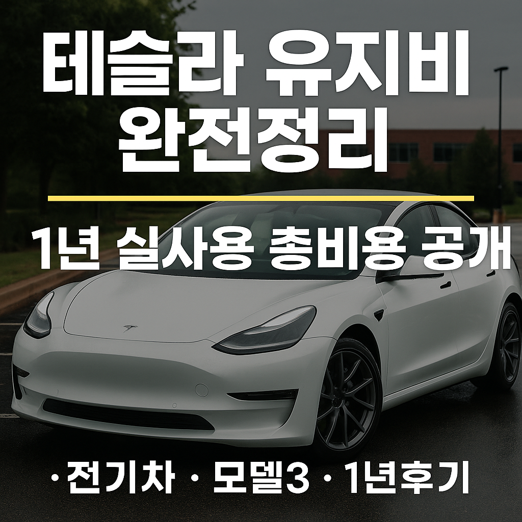 테슬라 유지비 완전정리