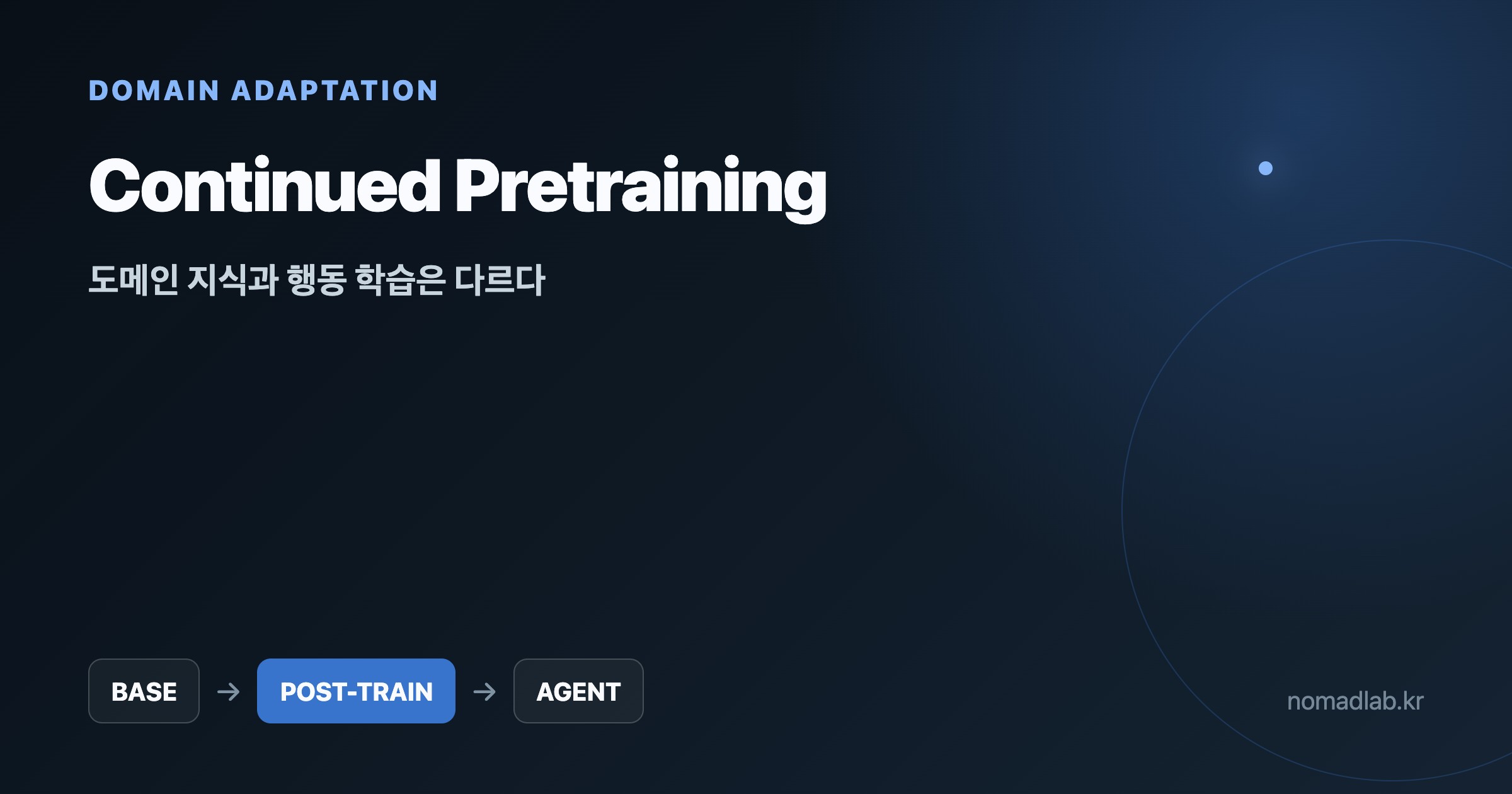 Continued Pretraining 도메인 적응과 파인튜닝 차이