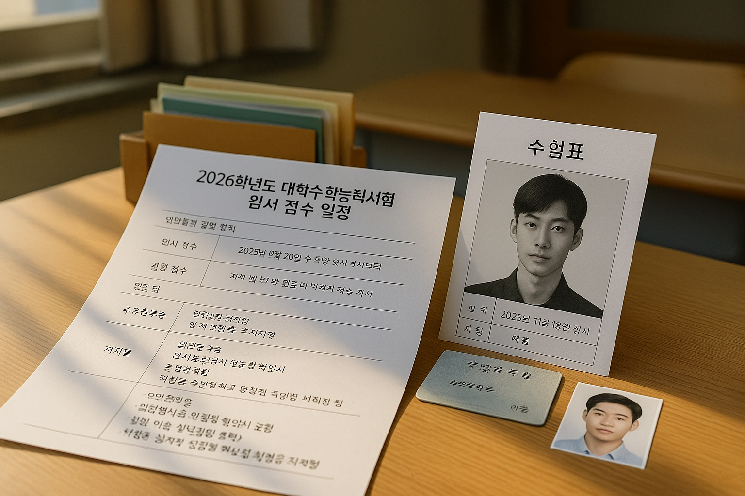 2026학년도 수능 원서 접수 일정, 놓치면 끝?!