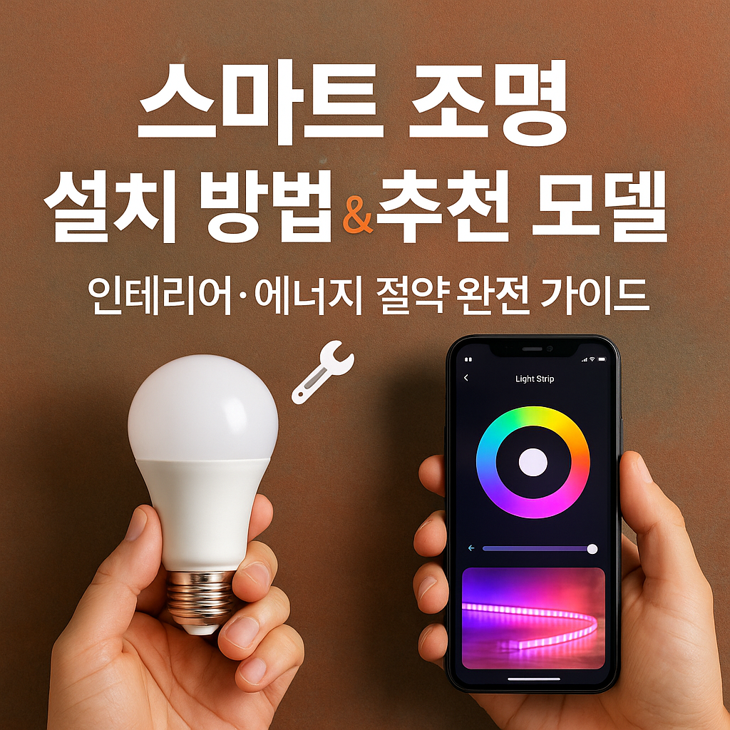 스마트 조명 설치 방법 & 추천 모델