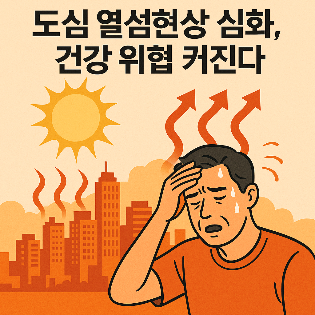 도심 열섬현상 심화, 건강 위협 커진다. 이미지