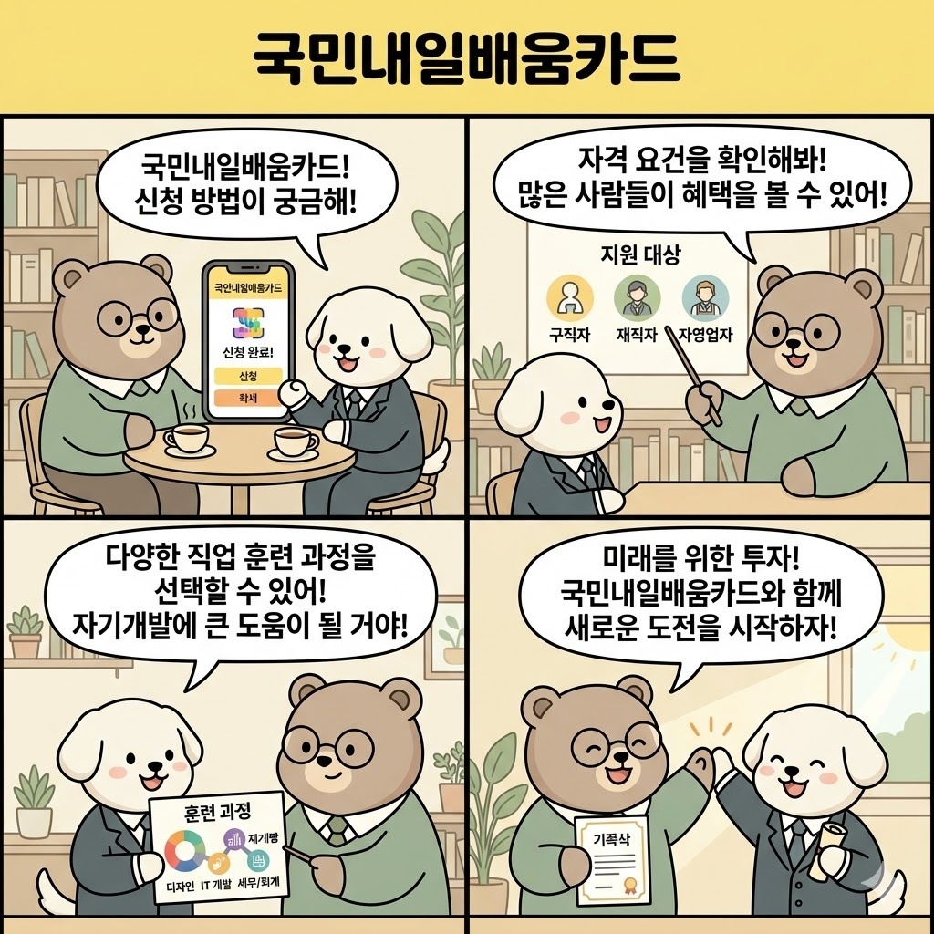 국민내일배움카드 신청 전 반드시 알아야 할 지원대상과 활용법