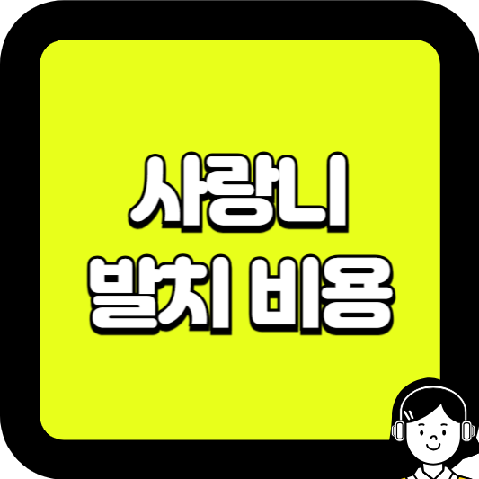 사랑니 발치비용