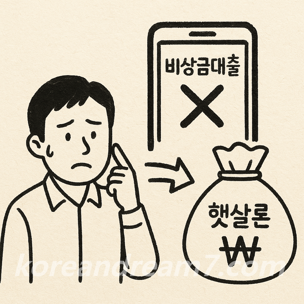 비상금대출 거절 햇살론