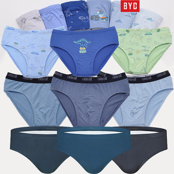 주니어팬티 남아팬티 삼각 BYC 중학생속옷 초등모달팬티 70호-105호