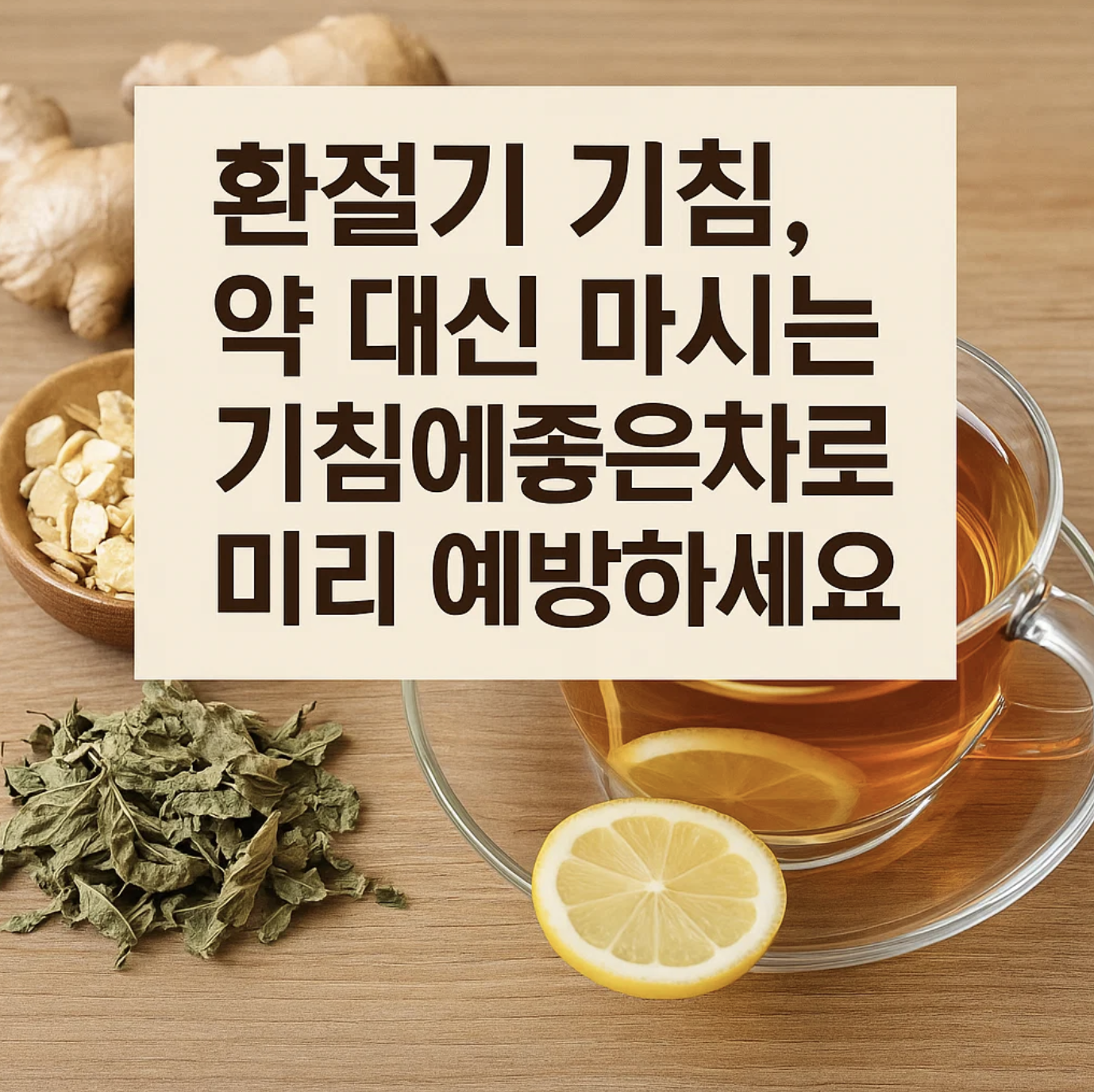 환절기 기침, 약 대신 마시는 기침에좋은차로 미리 예방하세요