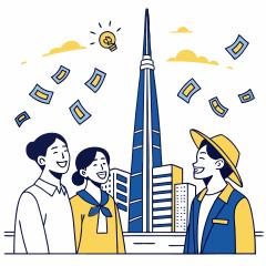 서울시 청년월세지원을 상징하는 표현