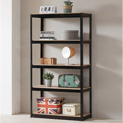 트레벨 뚝딱 앵글 선반 5단 900 x 400 x 1800 mm, 블랙