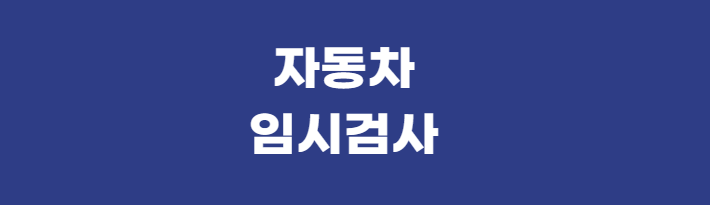 자동차-임시검사