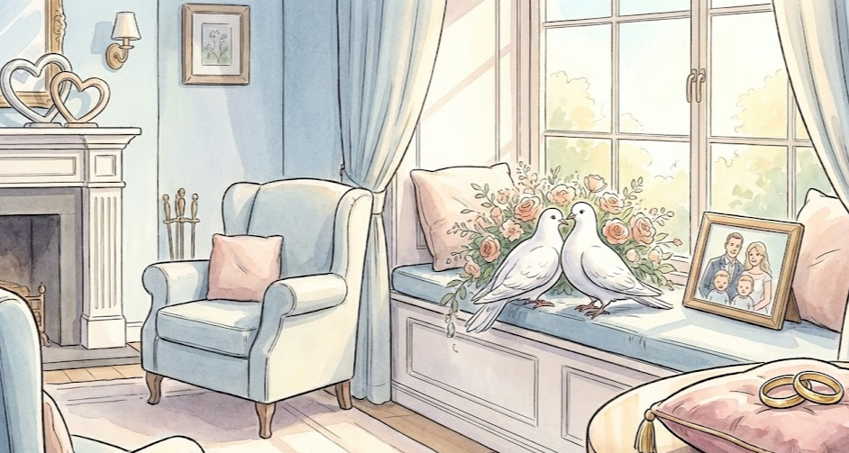 비둘기가 집에 들어오는 꿈 길몽? 평화 행복 태몽 해몽
