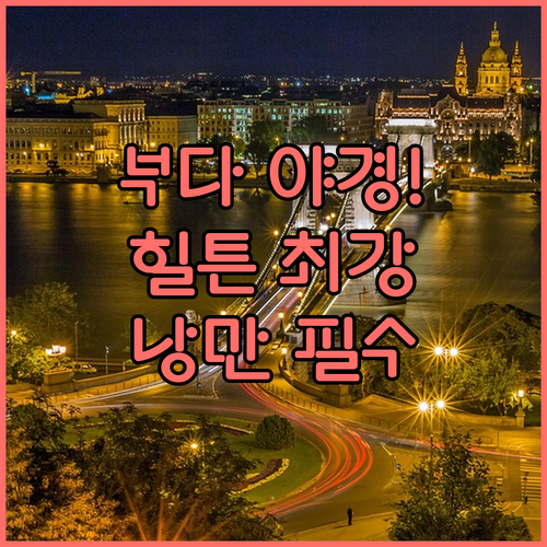 부다페스트 낭만적인 밤 힐튼 등 고급..