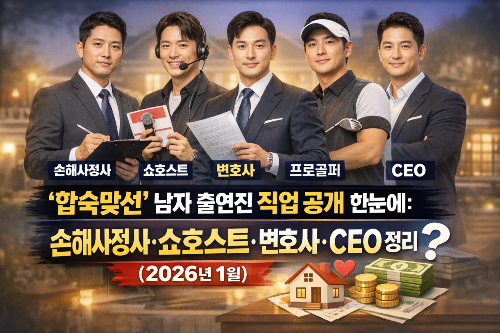 ‘합숙맞선’ 남자 출연진 직업 공개 한눈에