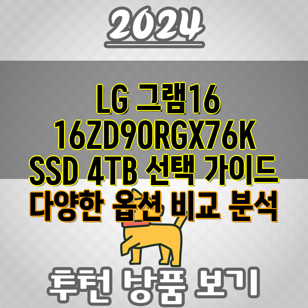 LG 그램16 16ZD90RGX76K SSD 4TB 