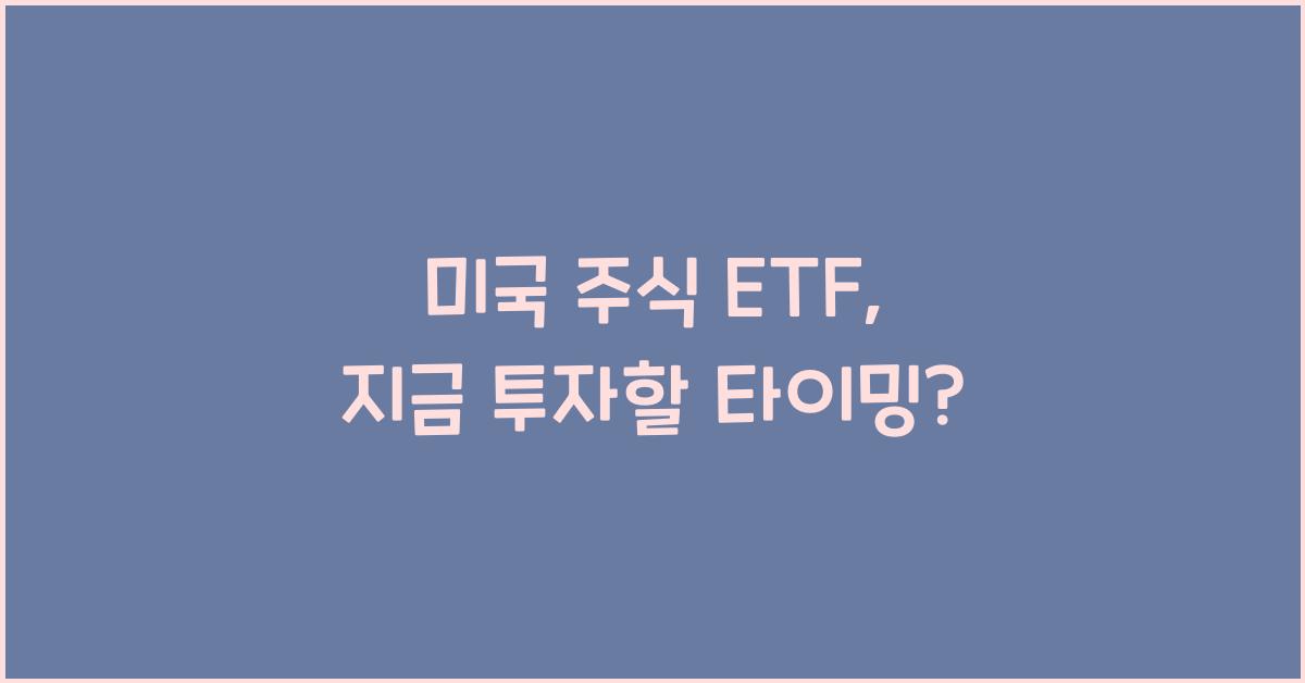 미국 주식 etf
