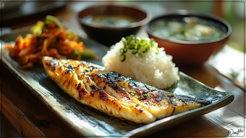 당뇨에-좋은-음식인-고등어를-담백하게-구워내-차린-밥상