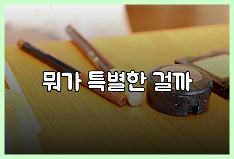 뭐가 특별한 걸까