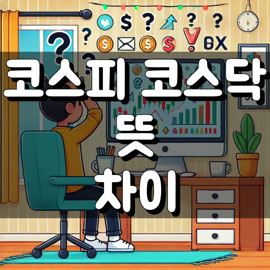 코스피 코스닥 뜻 차이 대표 이미지