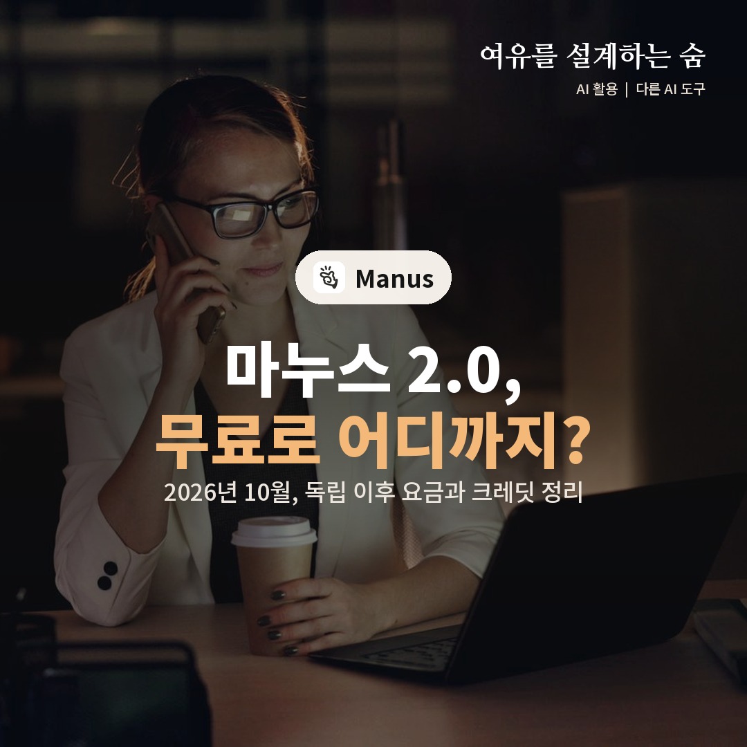 어두운 방에서 노트북으로 일하는 사진 위에 마누스 2.0과 무료 범위를 묻는 제목을 얹은 대표 이미지