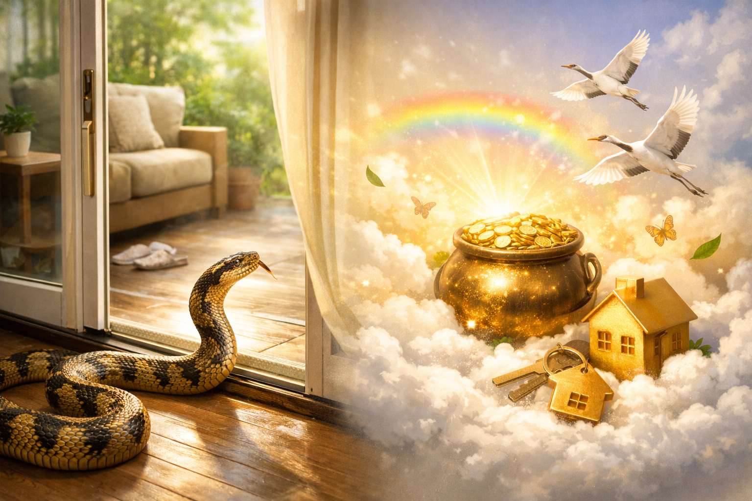 집에 뱀이 들어오는 꿈