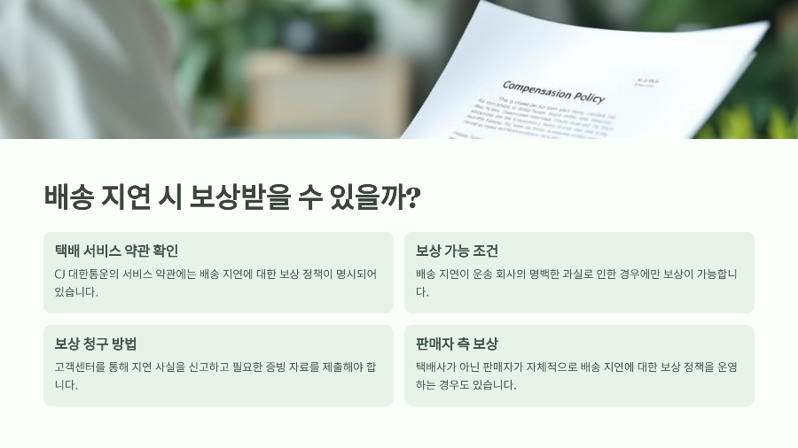 배송 지연 시 보상받을 수 있을까? 💰
