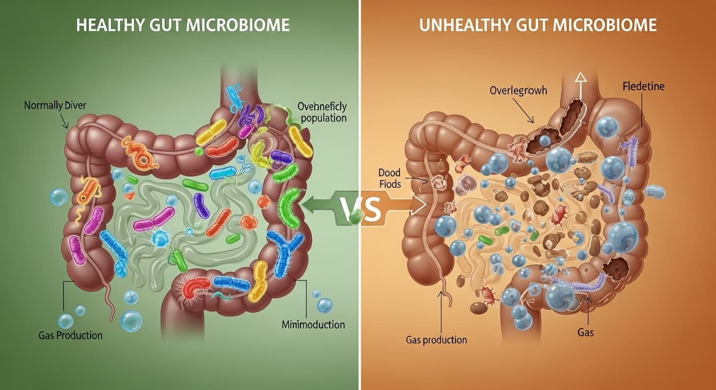 장 건강이 약할수록 가스가 잘 찹니다