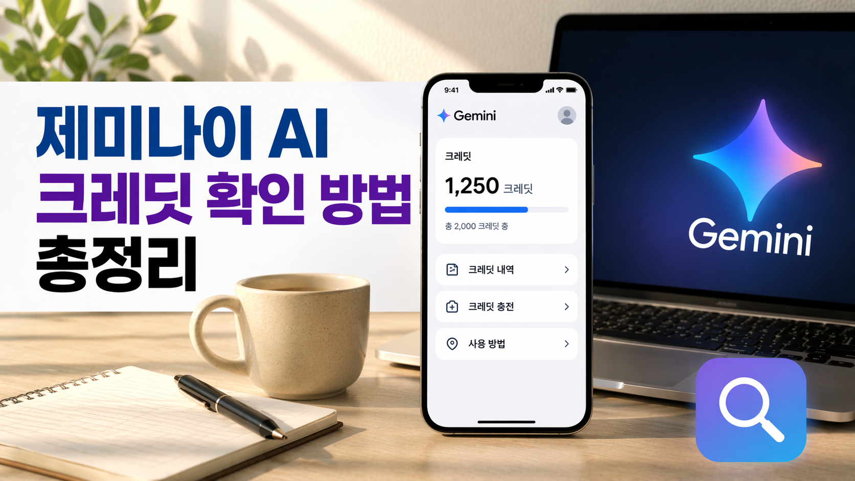 제미나이 AI 크레딧 확인 방법 총정리 제미나이 충전부터 사용법까지 한 번에
