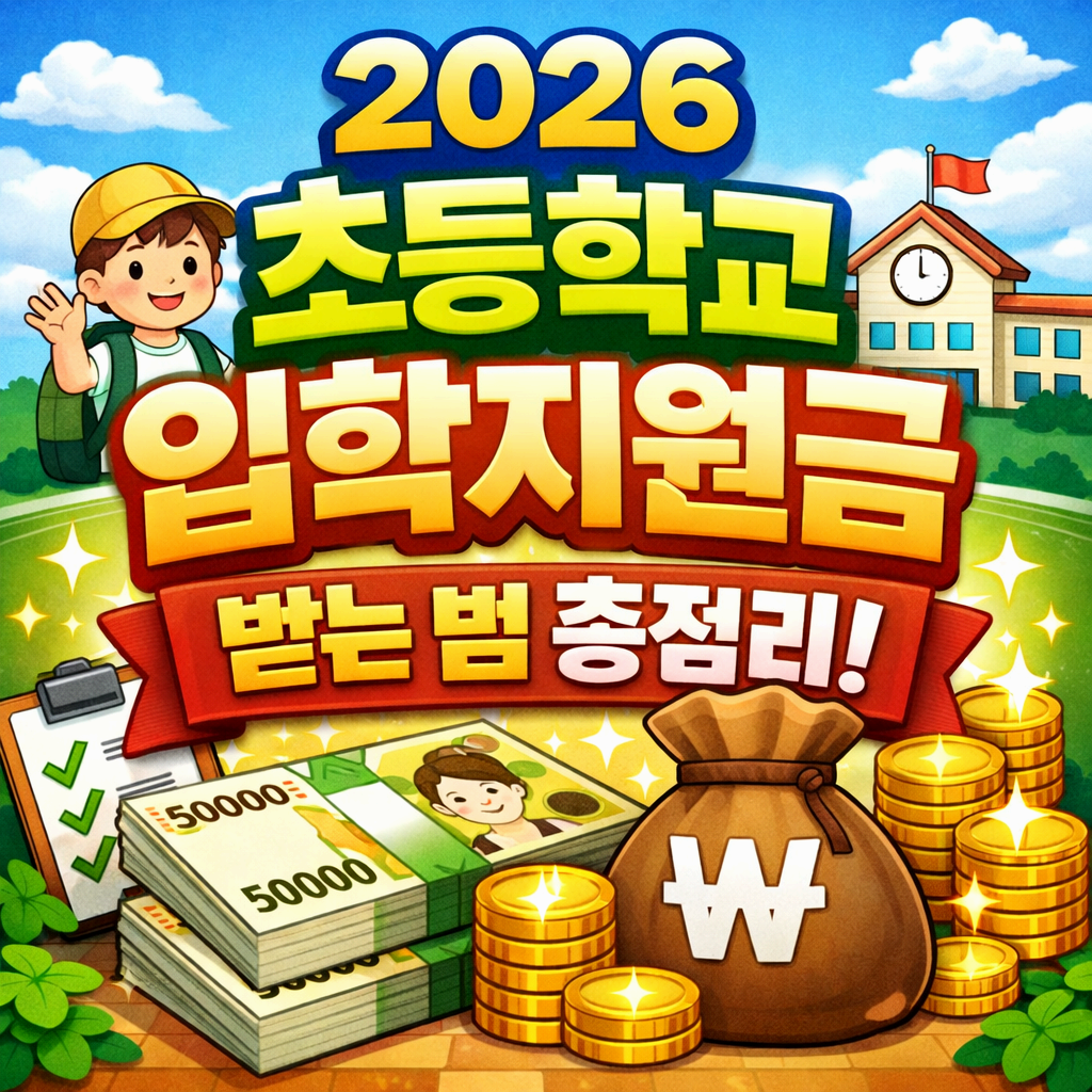 2026 초등학교 입학지원금 받는 법 총정리