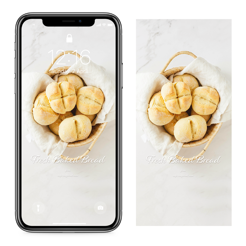 09 바구니에 담긴 빵 C - Fresh Baked Bread 갈색배경화면