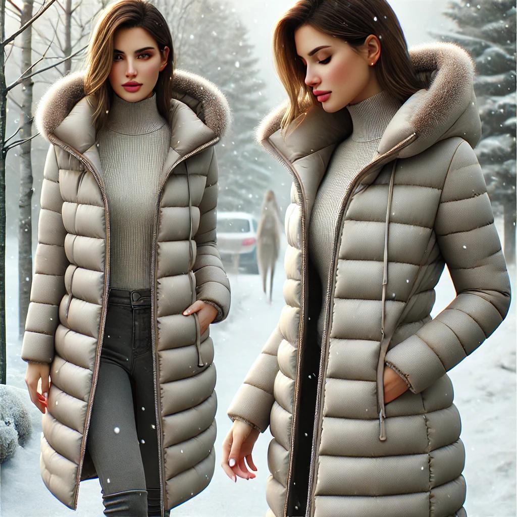 겨울 경량 솜 패딩 롱 초경량 여성 점퍼