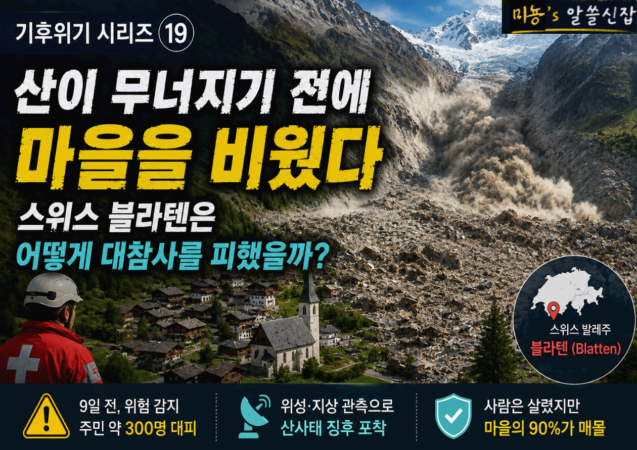 산이 무너지기 전에 마을을 비웠다|스위스 블라텐은 어떻게 대규모 인명참사를 피했을까?