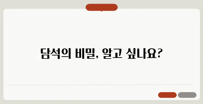 담석 증상과 치료 및 예방
