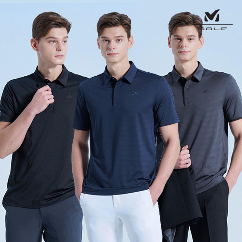 밀레골프 남성 매쉬 카라티셔츠 3종