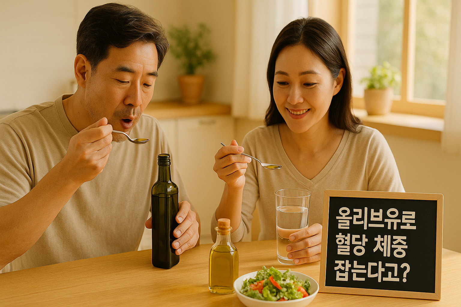 혈당과 체중을 효과적으로 잡는 올리브유 섭취 습관