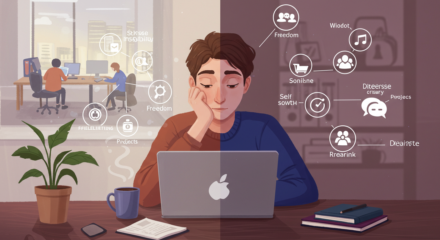 퇴사 후 1년, 프리랜서로 살아본 사람들의 이야기 - 실제 경험과 프리랜서의 장.단점