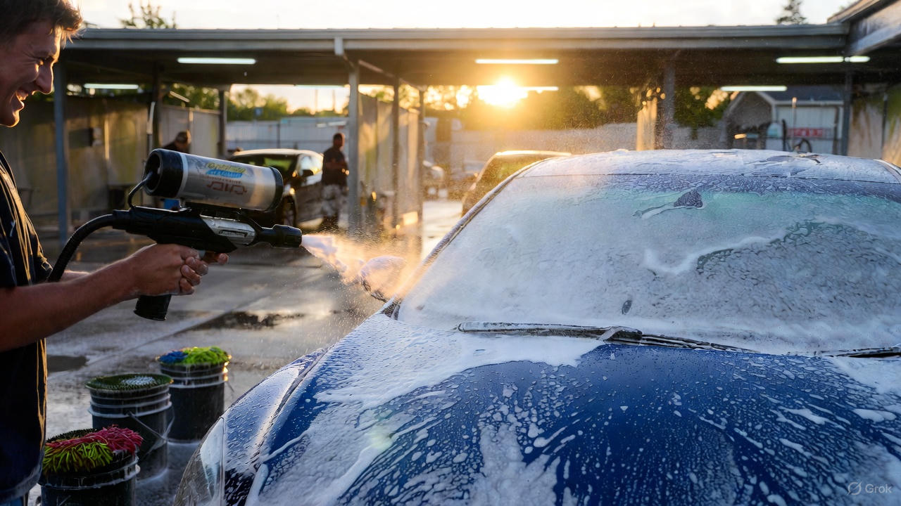 셀프 세차 관련 사진