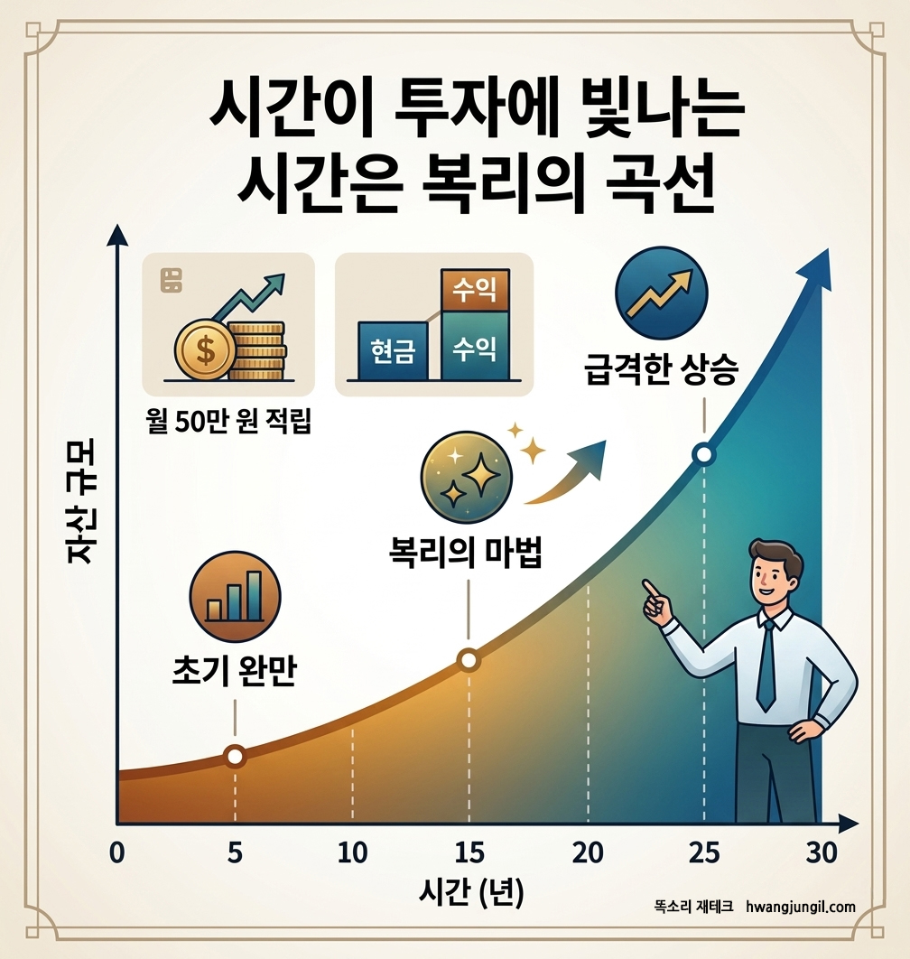 시간이 투자에 빛나는 시간은 복리의 곡선